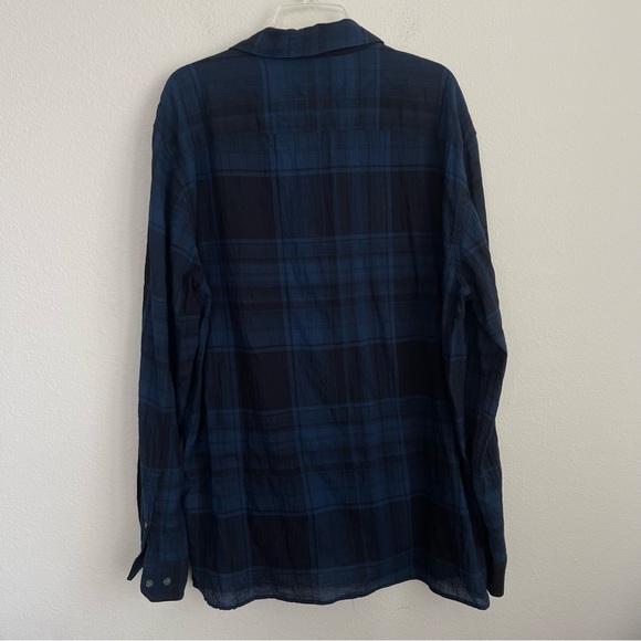 John Varvatos Collection Plaided Button Down Long Sleeve Shirt - Picture 5 of 7